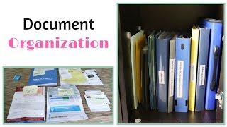 Document Organization  Organize Your Important Papers [upl. by Anoval]