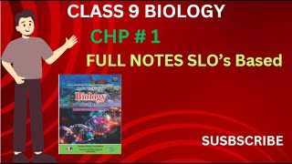 Biology Class 9 Chp 1 Full notes SLOs Based  FBISE  Khattak Academy biologyclass9 [upl. by Frendel]