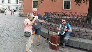 John Gora amp Eddie Biegaj  Warsaw  2023  Polonaise busker [upl. by Carrick]