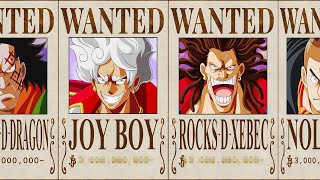 Calculating the Bounties of One Piece Legends [upl. by Danya]