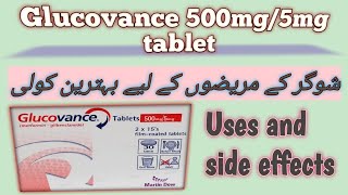 Glucovance tablet 500mg5mg glucovance tablet uses in Urduگلوکووانس گولی کے استمال [upl. by Caassi]