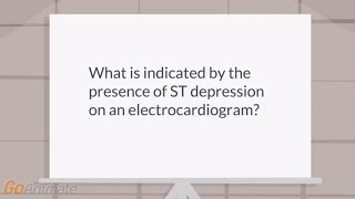 What is indicated by the presence of ST depression on EKG [upl. by Rehpotsrhc908]