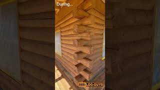 Log Home Restoration Project Greybull Wyoming [upl. by Karlen]