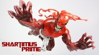 Marvel Legends Toxin Amazing SpiderMan 2 Infinite Series Green Goblin BAF Wave Figure Review [upl. by Alysoun]