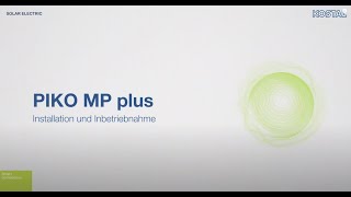 PIKO MP plus Installation und Inbetriebnahme [upl. by Kaiser]