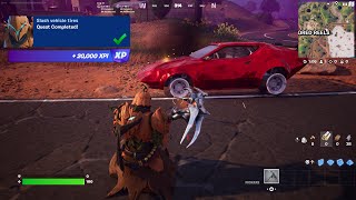 Fortnite  Slash Vehicle Tires Nitemare Six Fortnitemares Quests [upl. by Der232]