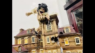 Chikara Studio Eren Jaeger Attack Titan Form Diorama Resin Statue Attack On Titan Shingeki No Kyojin [upl. by Lindblad]