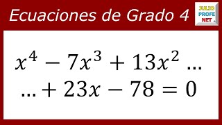 Ecuaciones de cuarto grado  Ejercicio 2 [upl. by Om]