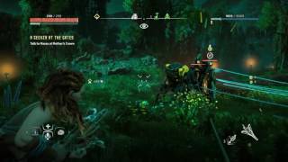 My first time using a ropecaster on a Sawtooth  Horizon Zero Dawn™ [upl. by Aihtebat]