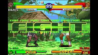 Balrog vs Sagat  Street Fighter Alpha 3 Gameboy Advance [upl. by Alford]