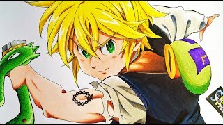 Drawing  Meliodas Nanatsu No Taizai Seven Deadly sins [upl. by Oigroeg]