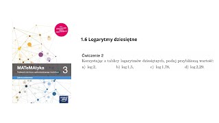 Ćw226 Korzystając z tablicy logarytmów dziesiętnych podaj przybliżoną wartość alog2 blog15 [upl. by Azmah]