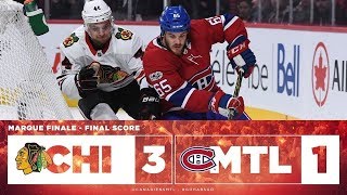 Canadiens vs Blackhawks 201718 Match 04 [upl. by Gilead]