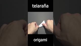 Telaraña de papel paso a paso telaraña origami tutorial short [upl. by Nosreme]