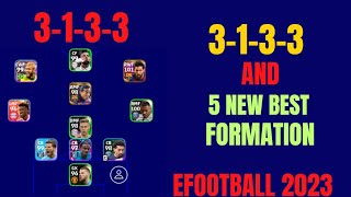 3133 amp 5 NEW BEST FORMATION IN EFootball 2023 Mobile  3133 formation efootball 23 [upl. by Esdnyl]