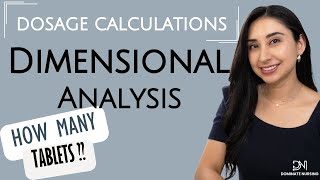 Solve for tablets using dimensional analysis dosage nursing [upl. by Kram]