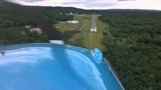 Ercoupe Super landing 44N Sky Acres NY [upl. by Anohs]