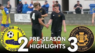 PRESEASON  Drumaness Mills 2  3 Carrick Rangers [upl. by Yntirb682]