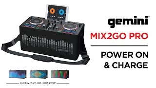 Gemini MIX2GO PRO  How to Power On and Charge [upl. by Nylrahs]