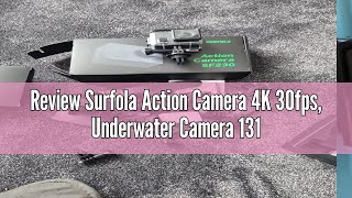 Review Surfola Action Camera 4K 30fps Underwater Camera 131ft Waterproof for Snorkeling 20MP WiFi [upl. by Anitsyrhc65]