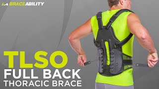 TLSO Thoracic Full Back Brace  Postural Kyphosis Support [upl. by Anal]