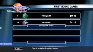 Selection Sunday College Hoops 2K8 [upl. by Ressler]