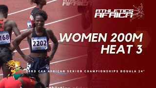 Womens 200m Heat 3  2024 African Athletics Senior Championships  Douala 24 [upl. by Retla111]