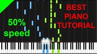 Jessie J  Flashlight Pitch Perfect 2 OST 50 speed Piano Tutorial [upl. by Nnybor]