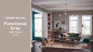 December 2018 Color of the Month Functional Gray  SherwinWilliams [upl. by Woodie]