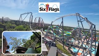 Extreme First Roller Coaster Ride For 5 Year Old 4K FRONT ROW POV WHIZZER [upl. by Norreht952]