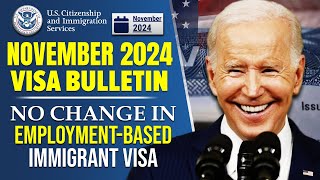 USCIS  November 2024 Visa Bulletin  No Change in EmploymentBased Immigrant Visa [upl. by Nett]