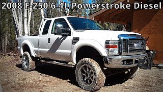 LIFTED DELETED TUNED 2008 Ford F250 64 Powerstroke Diesel [upl. by Neelyk]