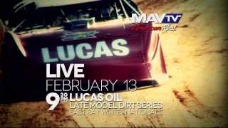 LIVE The Lucas Oil Late Model Dirt Series Winter Nationals February 13th [upl. by Nhguavad792]