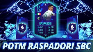 FIFA 22 GIACOMO RASPADORI SBC CHEAPEST SOLUTION  NO LOYALTY [upl. by Susej]