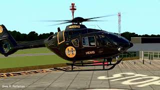 XPlane 11  EC135 T3  Helicopter Simulation  KAXQ Fictional Helicopter Hub  V511 Updated [upl. by Kenaz]