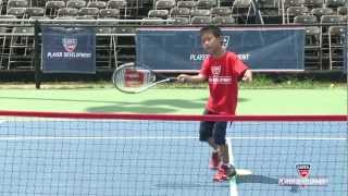 10 and Under Tennis Videos  36 Red Volley Technique [upl. by Sophronia]