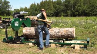 2013 HM126 Woodland Mills Portable Sawmill Promotional Video [upl. by Verene872]