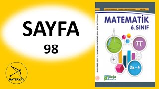 6sınıf MATEMATİK KİTABI DOĞA YAYINCILIK sayfa 98 [upl. by Gnot]