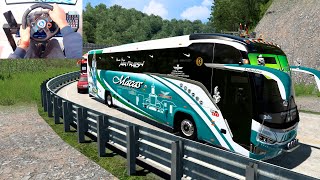 Carbuss Yaulema Scania  Empresa Macas  Mapa Ecuador ATS Logitech G29 Gameplays [upl. by Karylin]