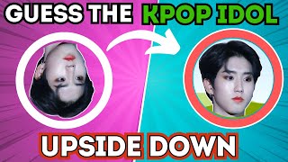 Guess 60 Kpop idols Upside down in 1 second 16MOST POPULAR IDOLS  Kpop quiz game  Kpop games [upl. by Arrio]