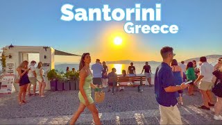 Santorini Greece 🇬🇷  Summer 2022  4K HDR Walking Tour [upl. by Rosalyn]