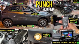 2023 Tata Punch Pure Base to Top Modified 🔥 Punch Modification 🔥 [upl. by Enrobso]