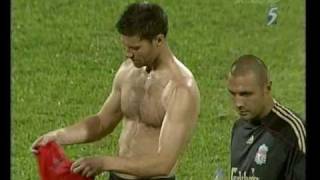 Shirtless Xabi Alonso Hairy and Sweaty [upl. by Ramar]