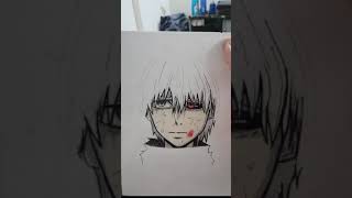 How to Draw KEN KANEKI super easy 😱 [upl. by Gordon]