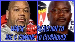 WACK 💯 reaction to big u coming to clubhouse [upl. by Inajna]