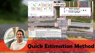 Quick Estimation Method QEM Example  Critical Lane Analysis 8Phase Signalized Intersection [upl. by Lipps]