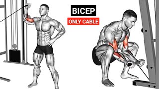 Bicep Workout with Cables  Bicep Exercises  Cable Machine Biceps Workout [upl. by Sigmund514]