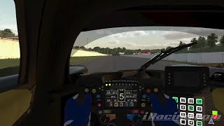 iRacing Road Atlanta  Full Dallara P217 LMP2 Lightly Wet Track Guide Hotlap  Telemetry [upl. by Eciral]