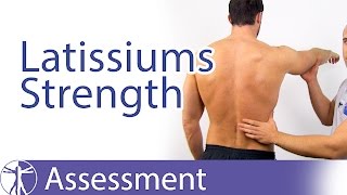 Latissimus Dorsi Muscle Strength Assessment [upl. by Audrie]