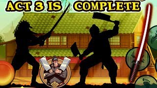 Shadow Fight 2 Special Edition Defeating Butcher with Katana as Promised End of Act 3 [upl. by Repmek]